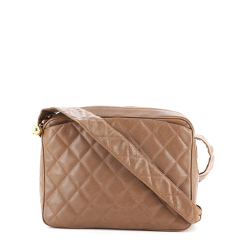 Chanel Vintage Camera Bag Quilted Caviar Medium