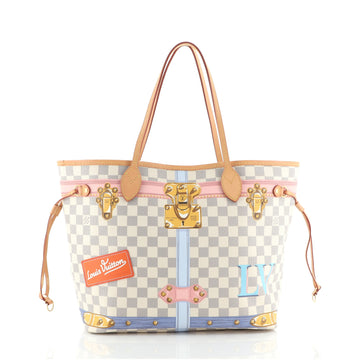 Louis Vuitton Neverfull NM Tote Limited Edition Damier Summer Trunks MM
