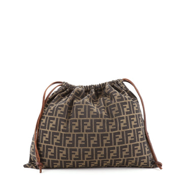 Fendi Vintage Drawstring Pouch Zucca Canvas