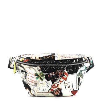 Fendi Karl Kollage Belt Bag Printed Nylon Medium