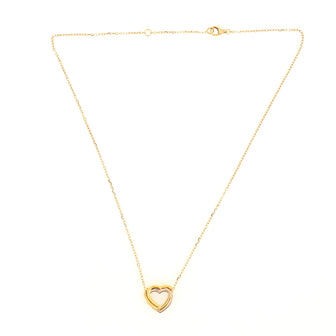 Cartier Trinity Heart Pendant Necklace 18K Tricolor Gold