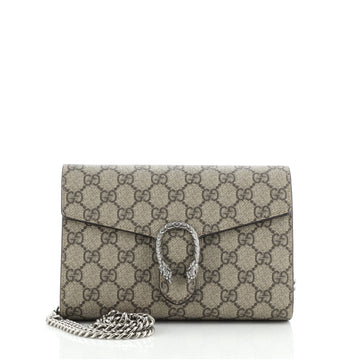 Gucci Dionysus Chain Wallet GG Coated Canvas Small