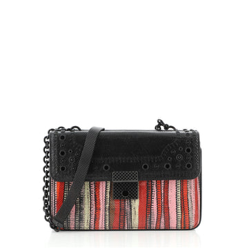 Bottega Veneta Double Side Flap Shoulder Bag Karung with Embellished Detail Small