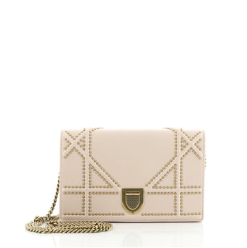 Christian Dior Diorama Wallet on Chain Studded Leather