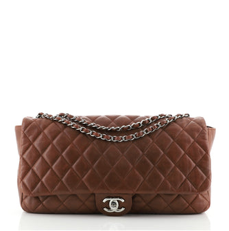 Chanel Coco Rain Flap Bag Quilted Lambskin Jumbo