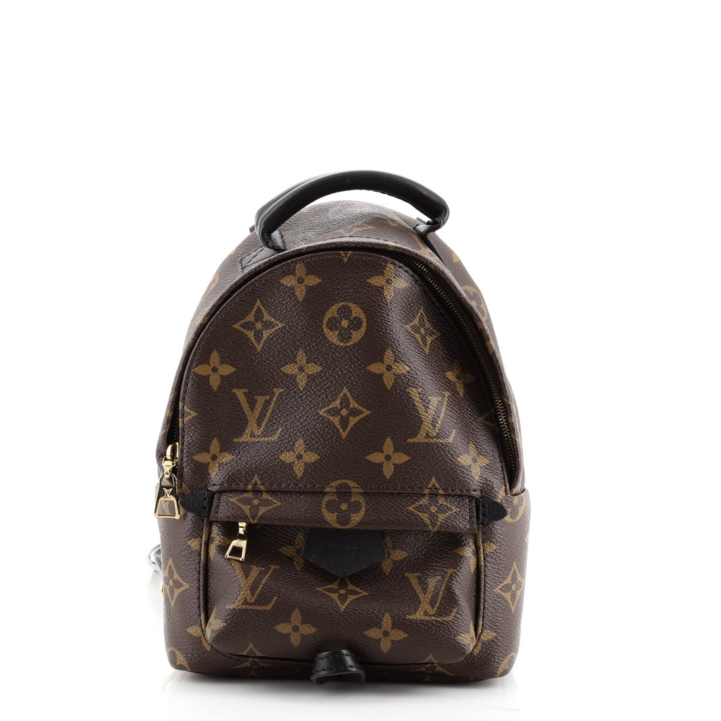 Louis Vuitton Palm Springs Backpack Monogram Canvas Mini Brown 648156 Louis Vuitton Palm Springs Backpack Monogram Canvas Mini Brown 648156