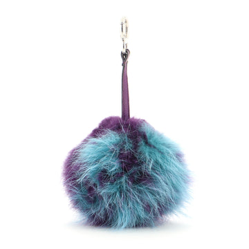 Fendi Pom Pom Bag Charm Fur