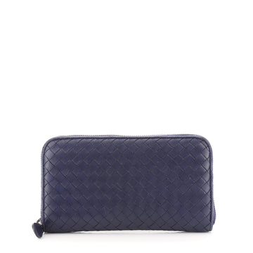 Bottega Veneta Zip Around Wallet Intrecciato Nappa Long