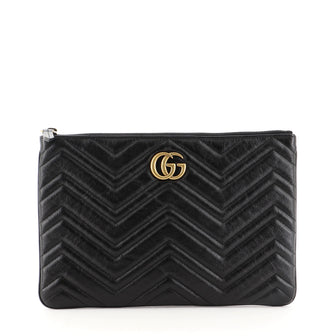 Gucci GG Marmont Pouch Matelasse Leather