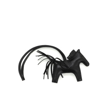 Hermes So Black GriGri Rodeo Bag Charm Leather PM
