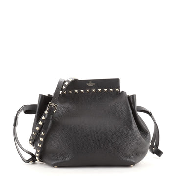 Valentino Rockstud Bucket Shoulder Bag Leather Small