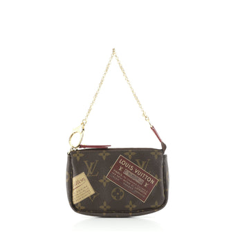 Louis Vuitton Pochette Accessoires Limited Edition Monogram Canvas Mini