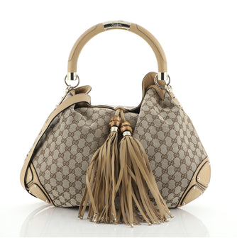 Gucci Indy Hobo GG Canvas Large