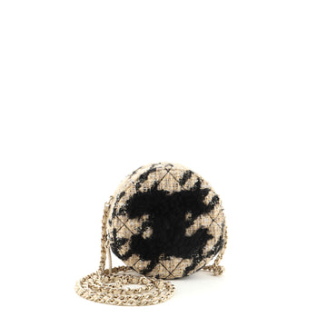 Chanel 19 Chain Clutch with Coin Purse Quilted Tweed