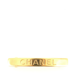 Chanel Logo Hair Barrette Metal