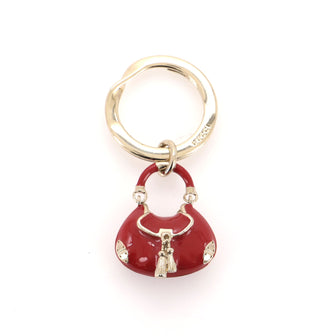 Gucci Tassel Bag Keychain Metal with Enamel