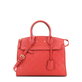 Louis Vuitton Pont Neuf Handbag Monogram Empreinte Leather MM