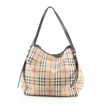 Burberry Canterbury Tote Haymarket Coated Canvas Medium