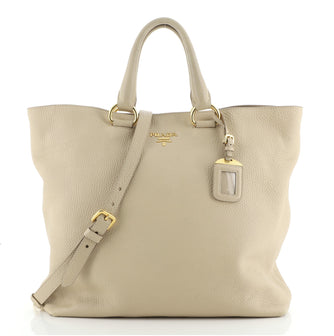 Prada Convertible Shopper Tote Vitello Daino Large