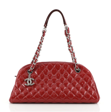 Chanel Just Mademoiselle Degrade Bag Quilted Patent Medium