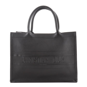 Christian Dior Book Tote Embossed Leather Small