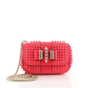 Christian Louboutin Sweet Charity Crossbody Bag Spiked Patent Mini