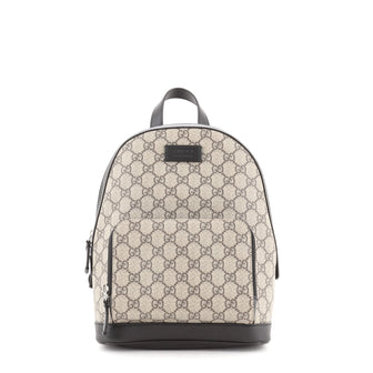 Gucci Zip Pocket Backpack GG Coated Canvas Small