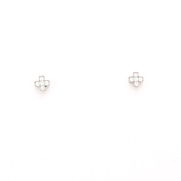 Tiffany diamond cross earrings Clearance