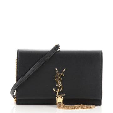Saint Laurent Classic Monogram Tassel Chain Wallet Leather