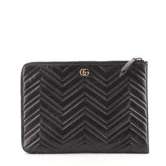Gucci GG Marmont Portfolio Clutch Matelasse Leather