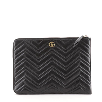 Gucci GG Marmont Portfolio Clutch Matelasse Leather