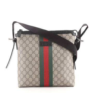 Gucci Web Messenger Bag GG Coated Canvas Medium