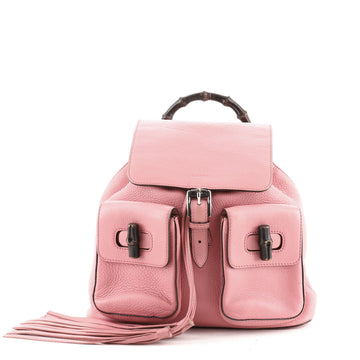 Gucci Bamboo Tassel Backpack Leather Medium