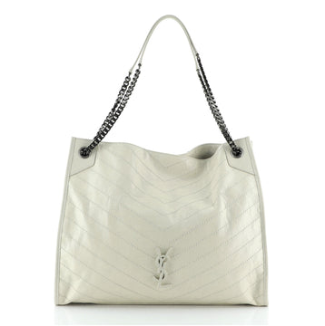 Saint Laurent Niki Shopping Tote Matelasse Chevron Leather Large