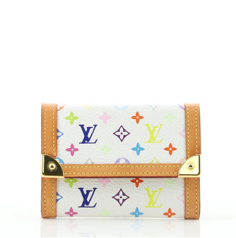Louis Vuitton Porte-Monnaie Plat Coin Purse Monogram Multicolor
