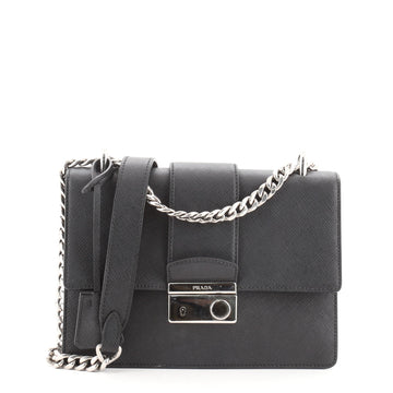 Prada Sound Chain Shoulder Bag Saffiano Leather Small