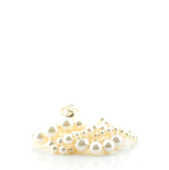 Chanel CC Pearl Multistrand Bracelet Faux Pearls