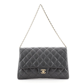 Chanel Clutch with Chain Quilted Caviar