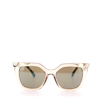 Fendi Iridia Cat Eye Sunglasses Acetate with Metal