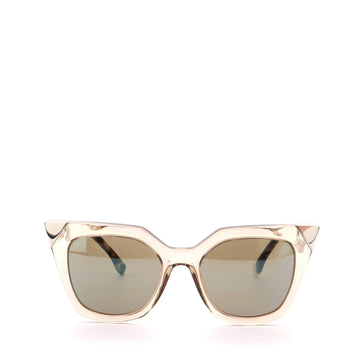 Fendi Iridia Cat Eye Sunglasses Acetate with Metal