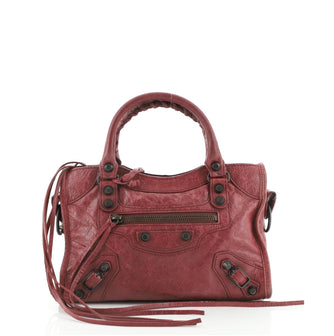 Balenciaga City Classic Studs Bag Leather Mini
