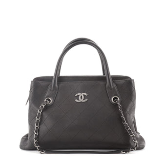 Chanel Urban Shopping Tote Quilted Caviar Small