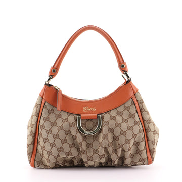 Gucci Ring Handle Zip Hobo GG Canvas Small