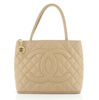 Chanel Medallion Tote Quilted Caviar