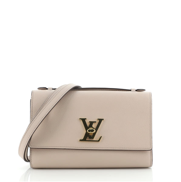 Louis Vuitton Lockme Clutch Leather Neutral 65203168