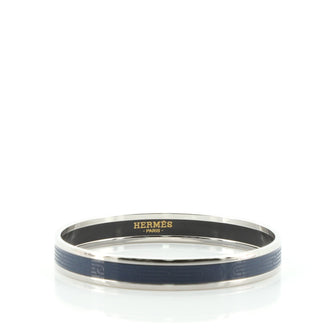 Hermes Bangle Bracelet Printed Enamel Narrow