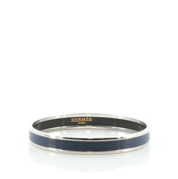Hermes Bangle Bracelet Printed Enamel Narrow