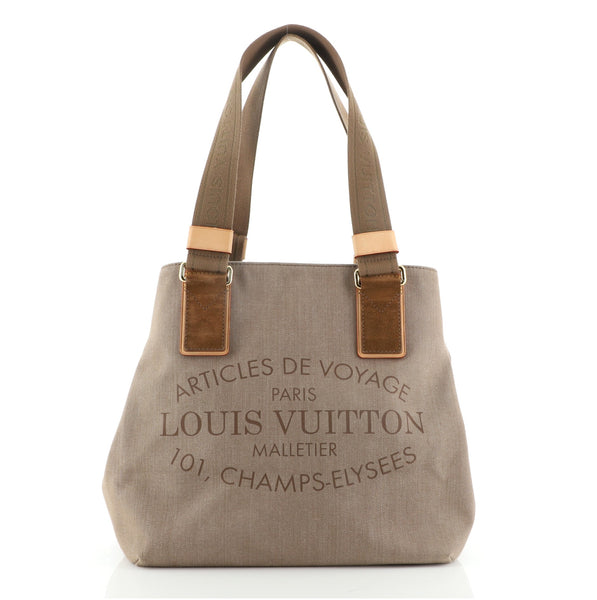 Louis Vuitton Articles de Voyage Beach Cabas Denim PM Brown 65203228