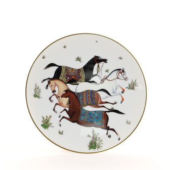 Hermes Cheval d’Orient Dessert Plate Printed Porcelain