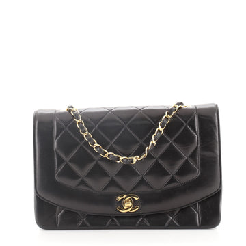 Chanel Vintage Diana Flap Bag Quilted Lambskin Medium